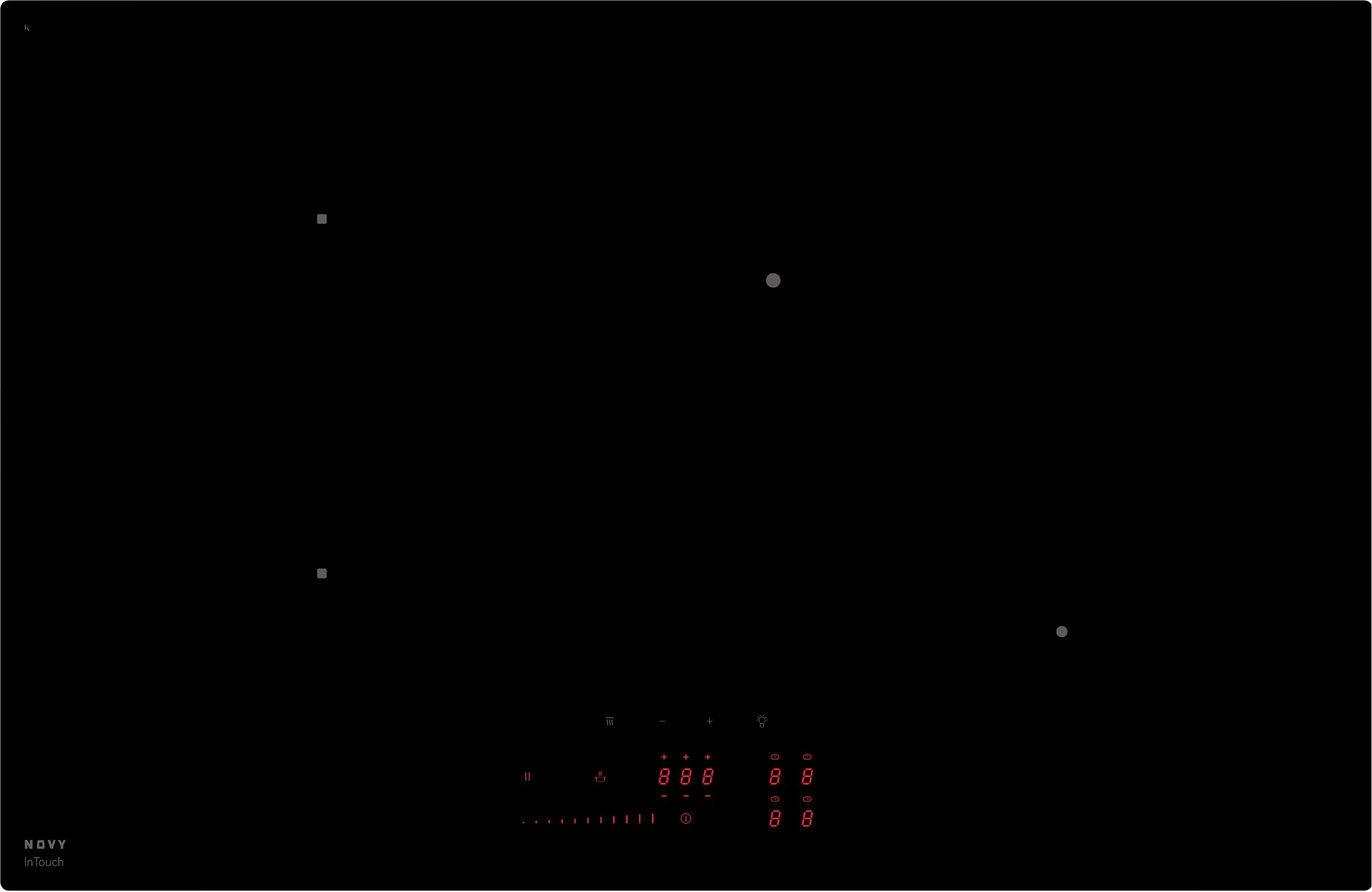 1726 Induktionskochfeld Novy Power 78 cm